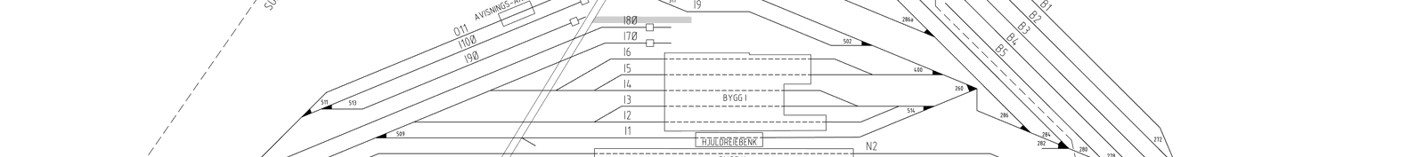 Track plan Sundland Stabling Facility
