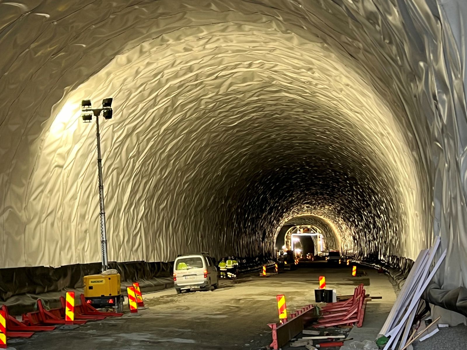 Foto fra tunnel. 