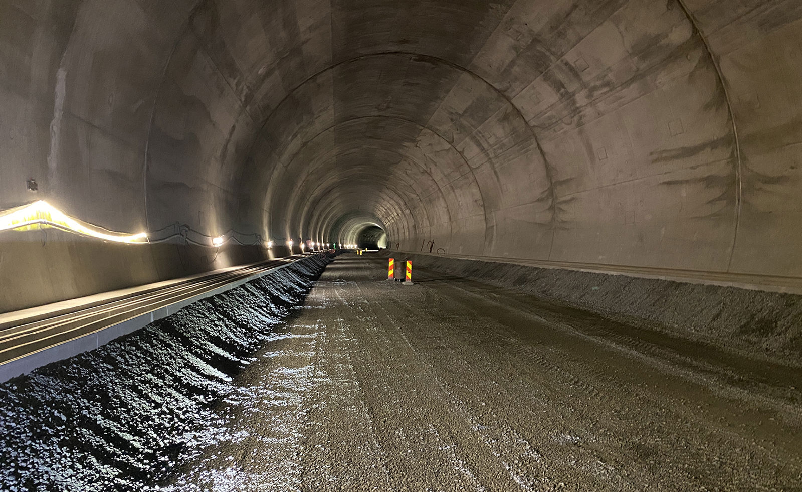 Foto som viser innsiden av Mossetunnelen.