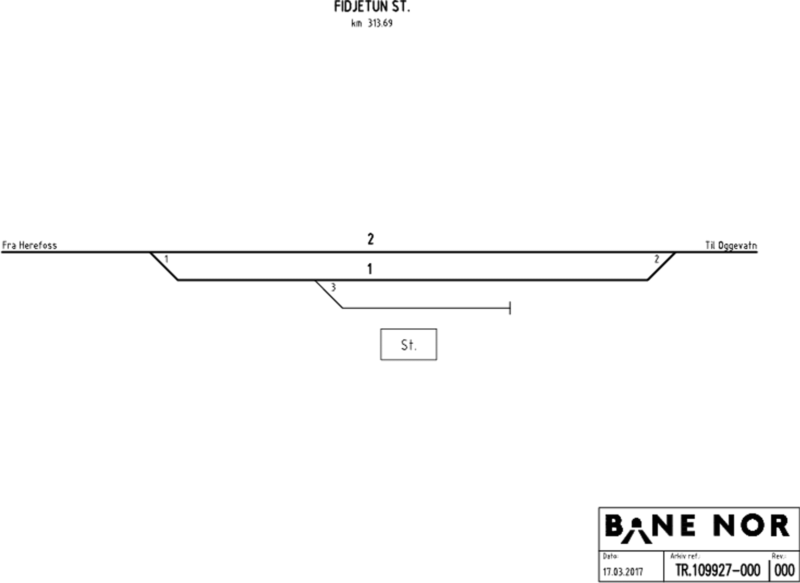 Sporplan Fidjetun stasjon