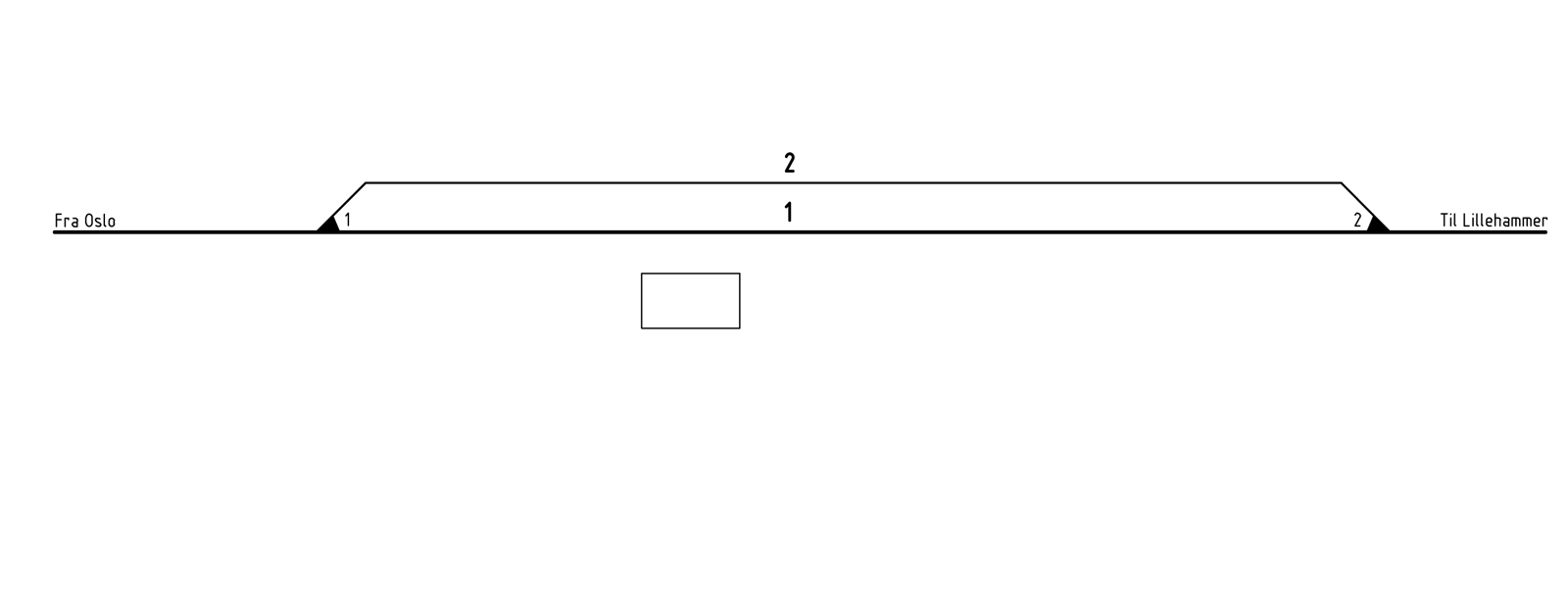 Track plan for Bergsvika station