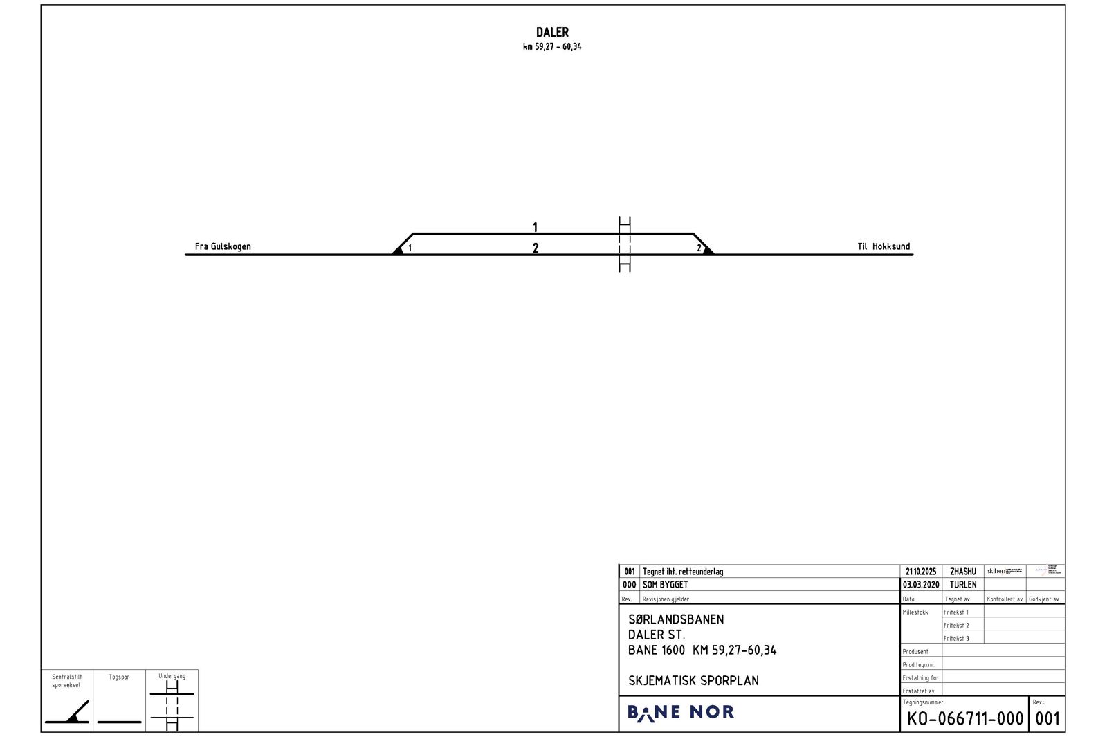 Track plan Daler station