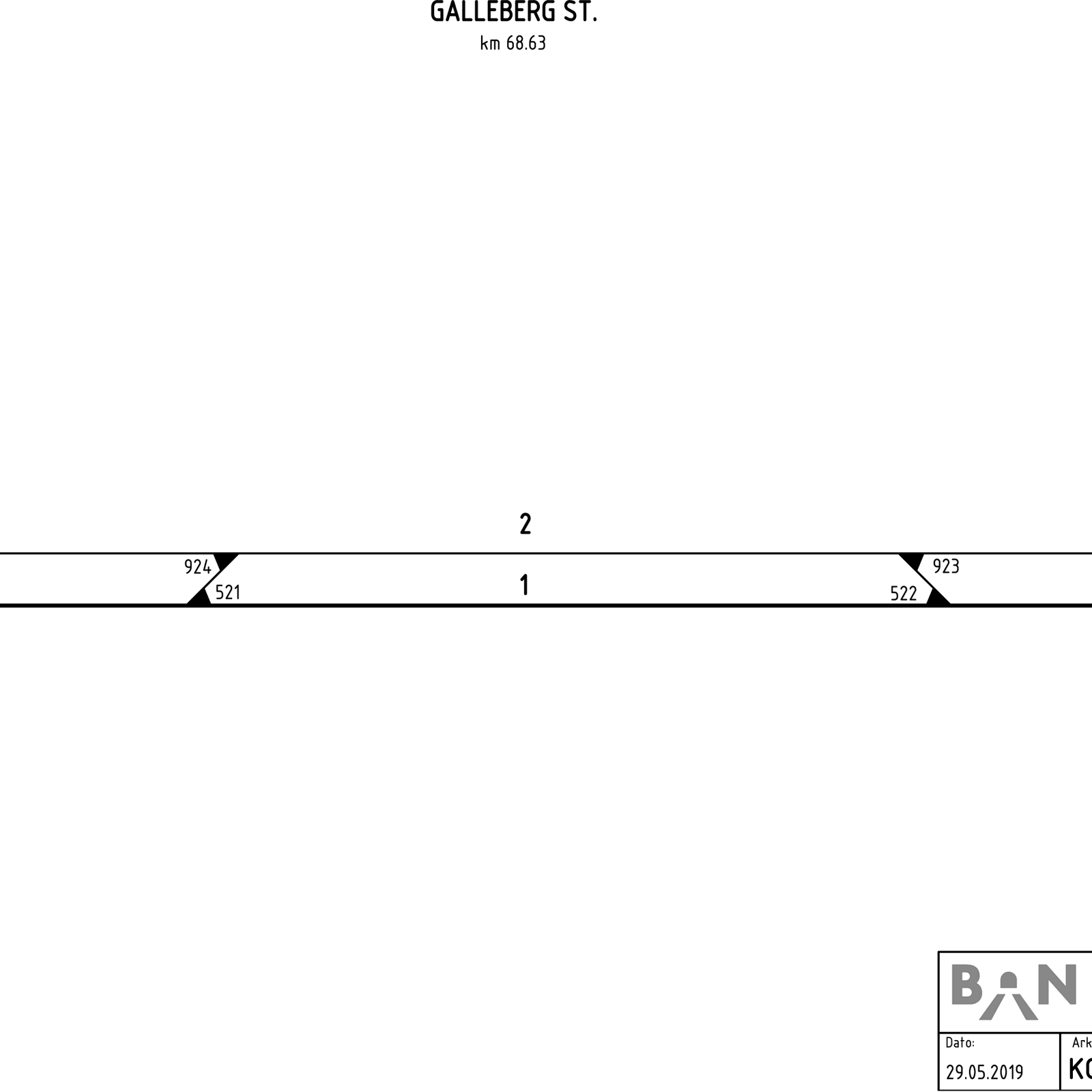 Track plan Galleberg station