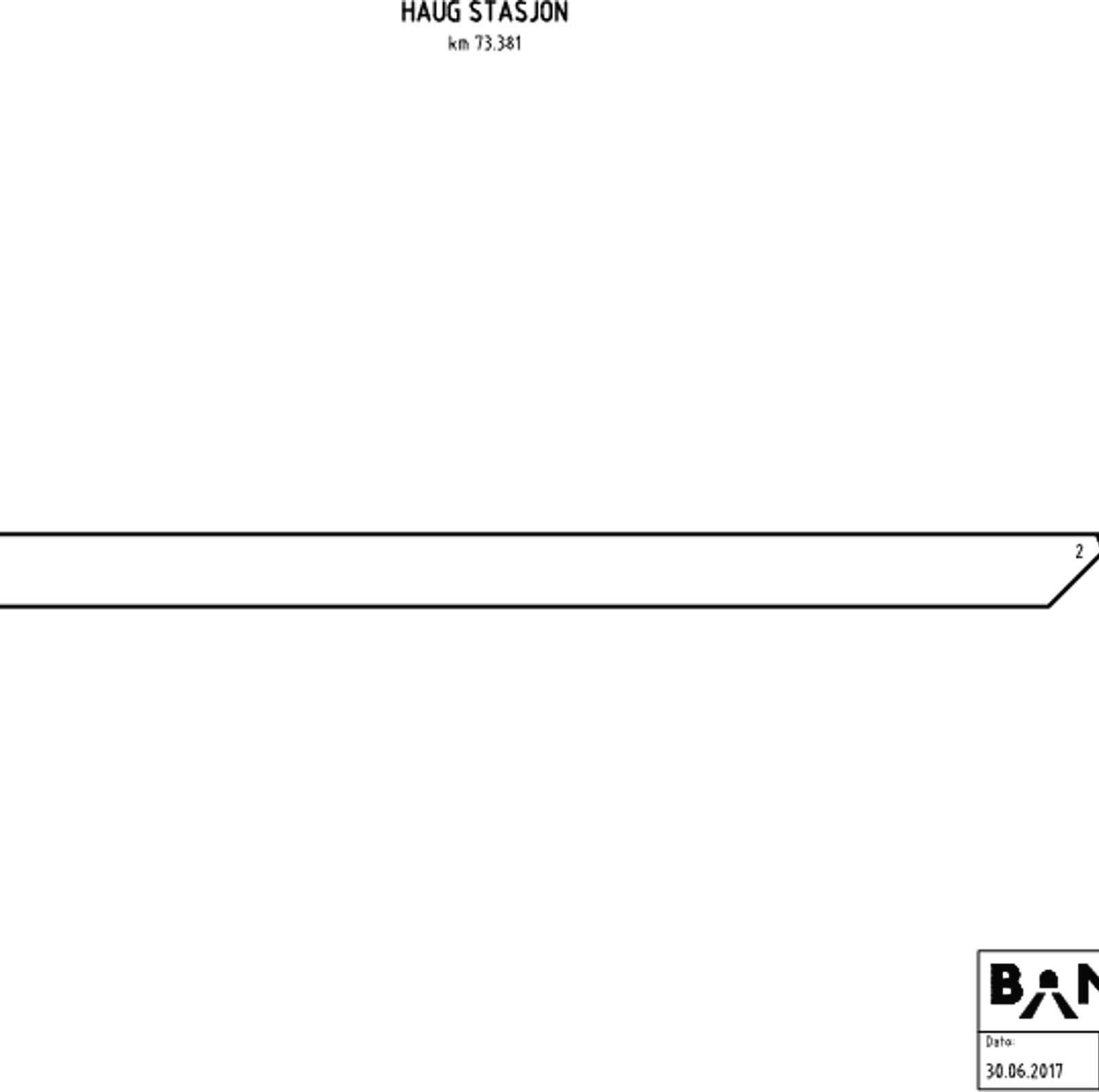 Track plan Haug station