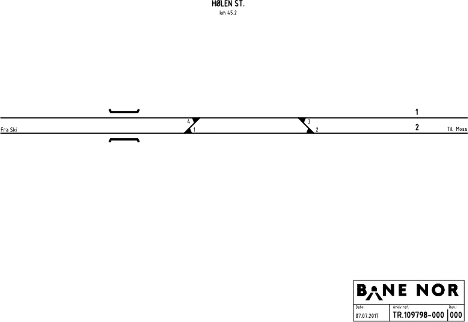 Sporplan Hølen stasjon