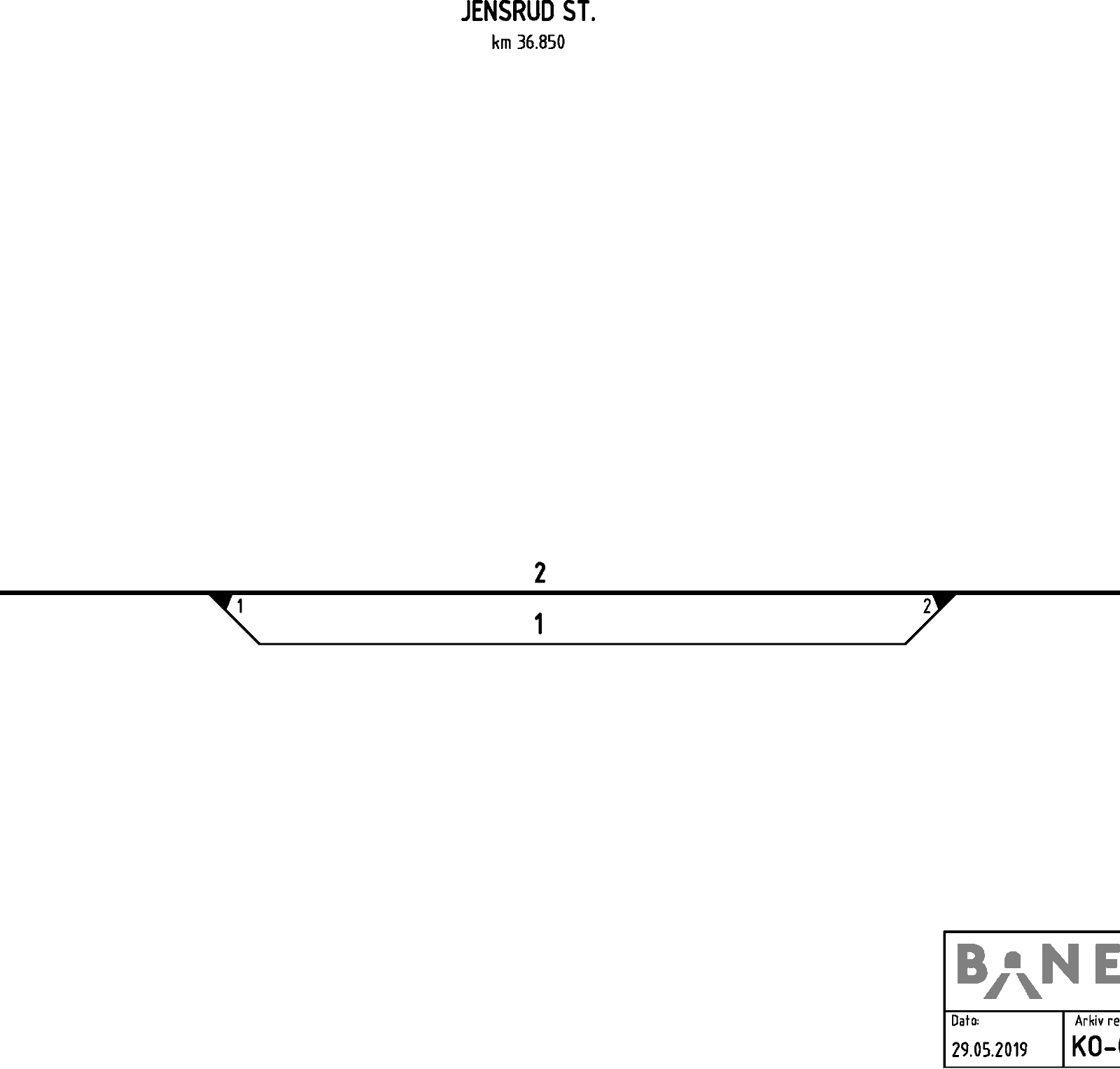 Track plan Jensrud station