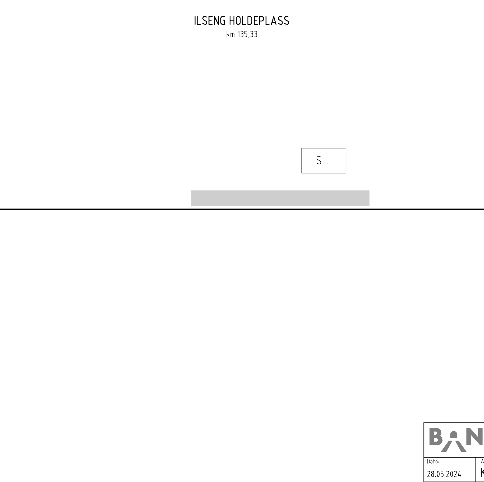 Track plan for Ilseng stasjon