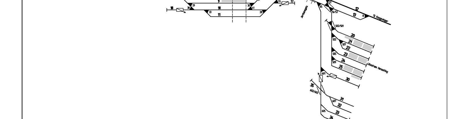 Track plan Lillestrøm station