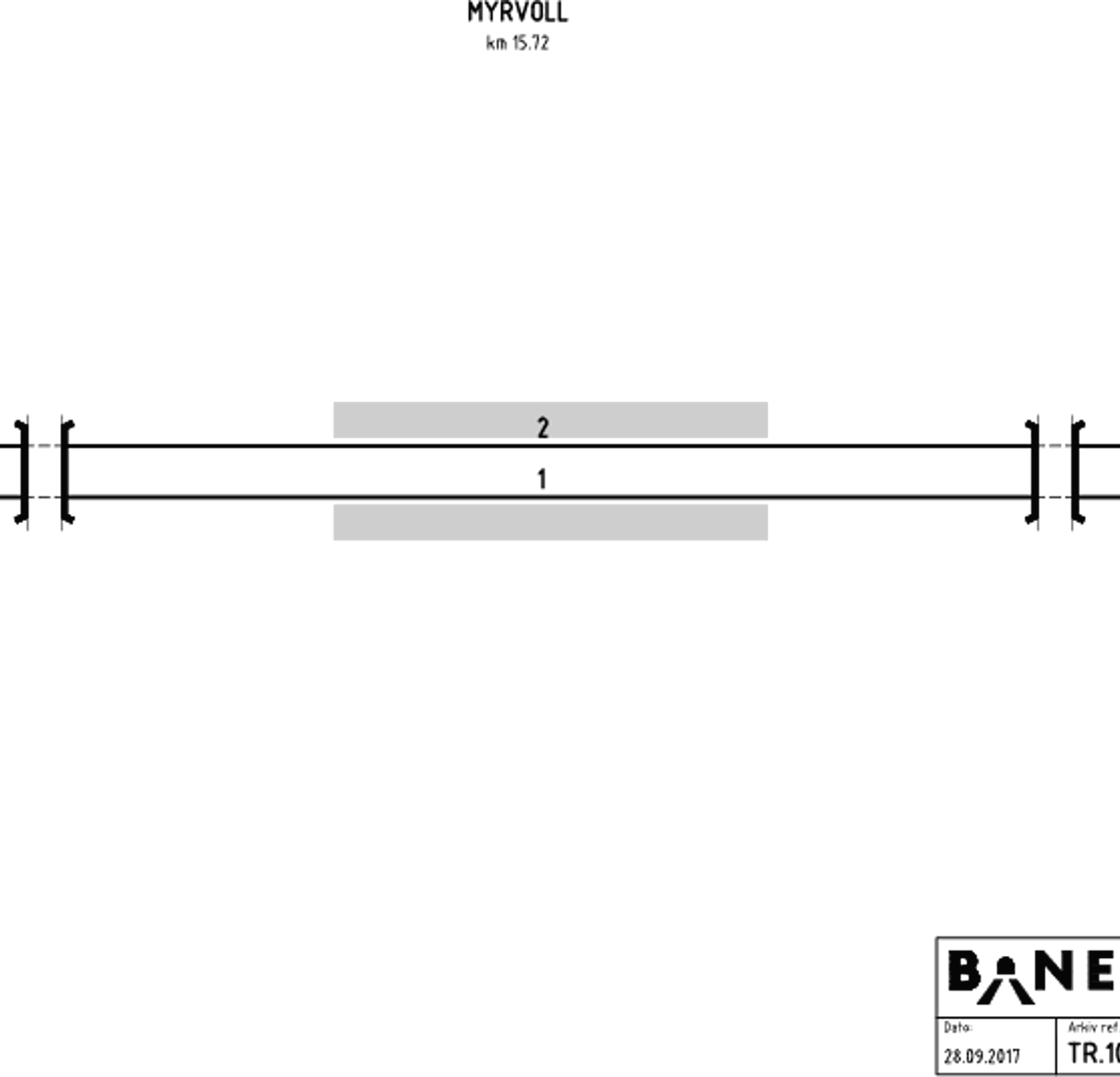 Track plan Myrvoll station