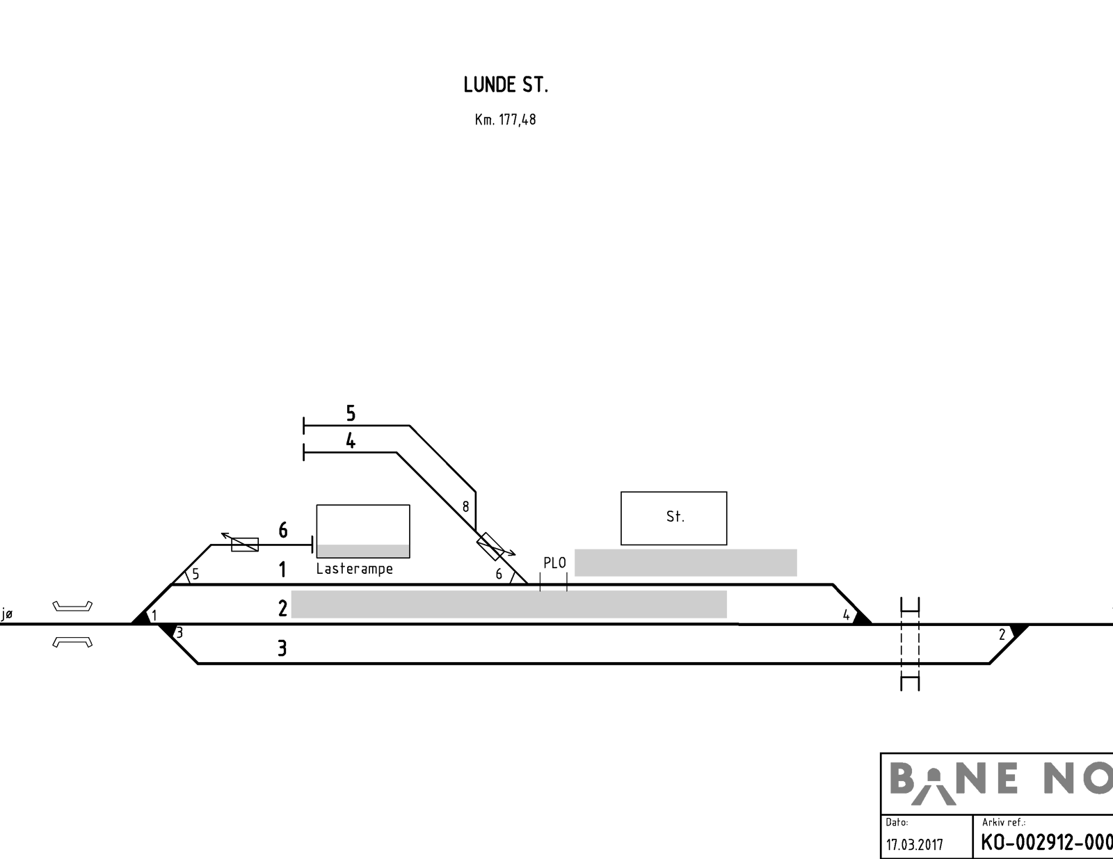 Track plan Nakksjø station