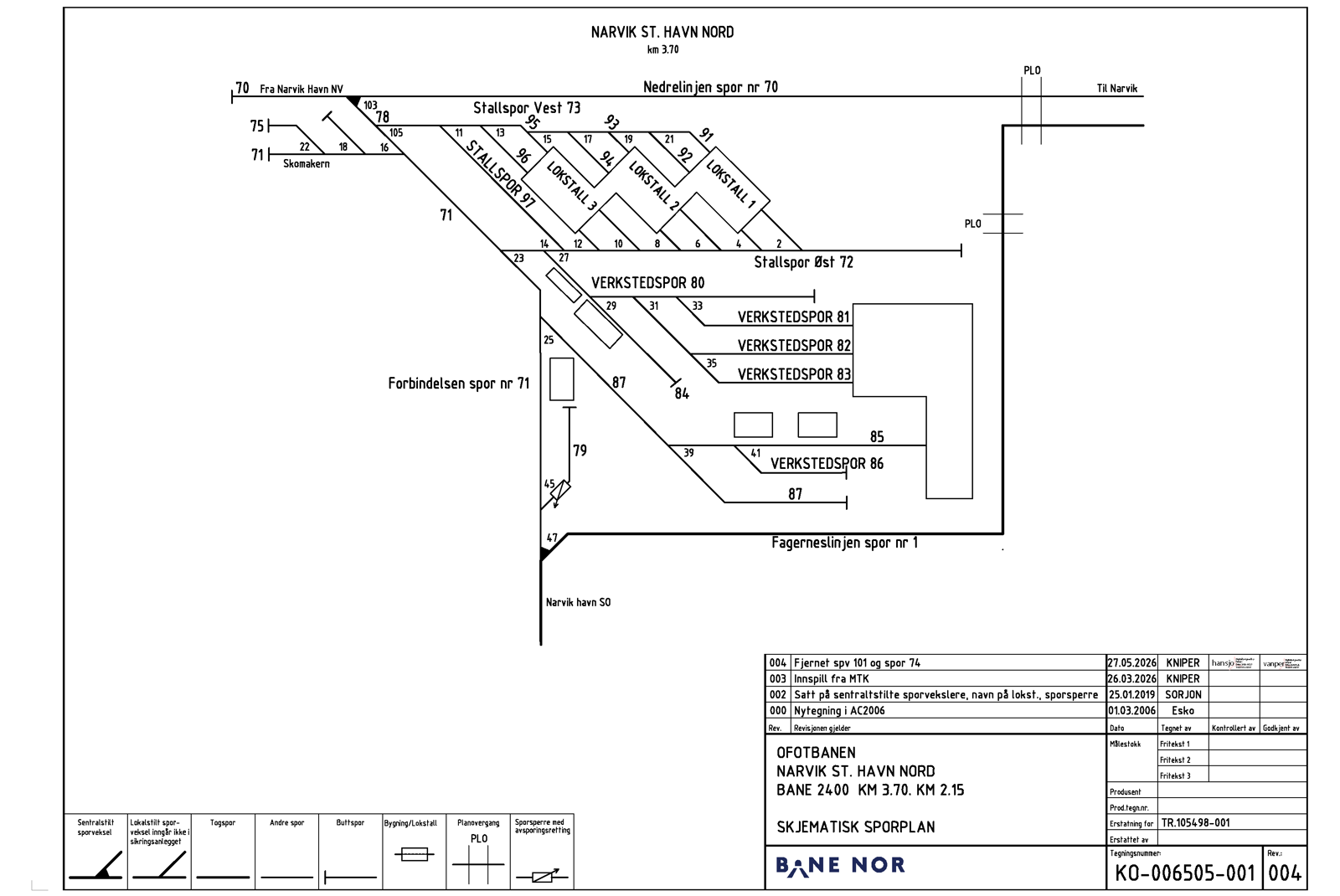 Track plan Fagernes workshop