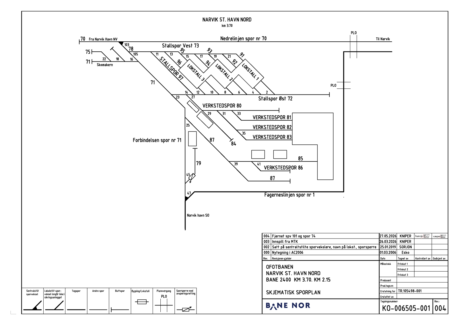 Track plan Fagernes workshop