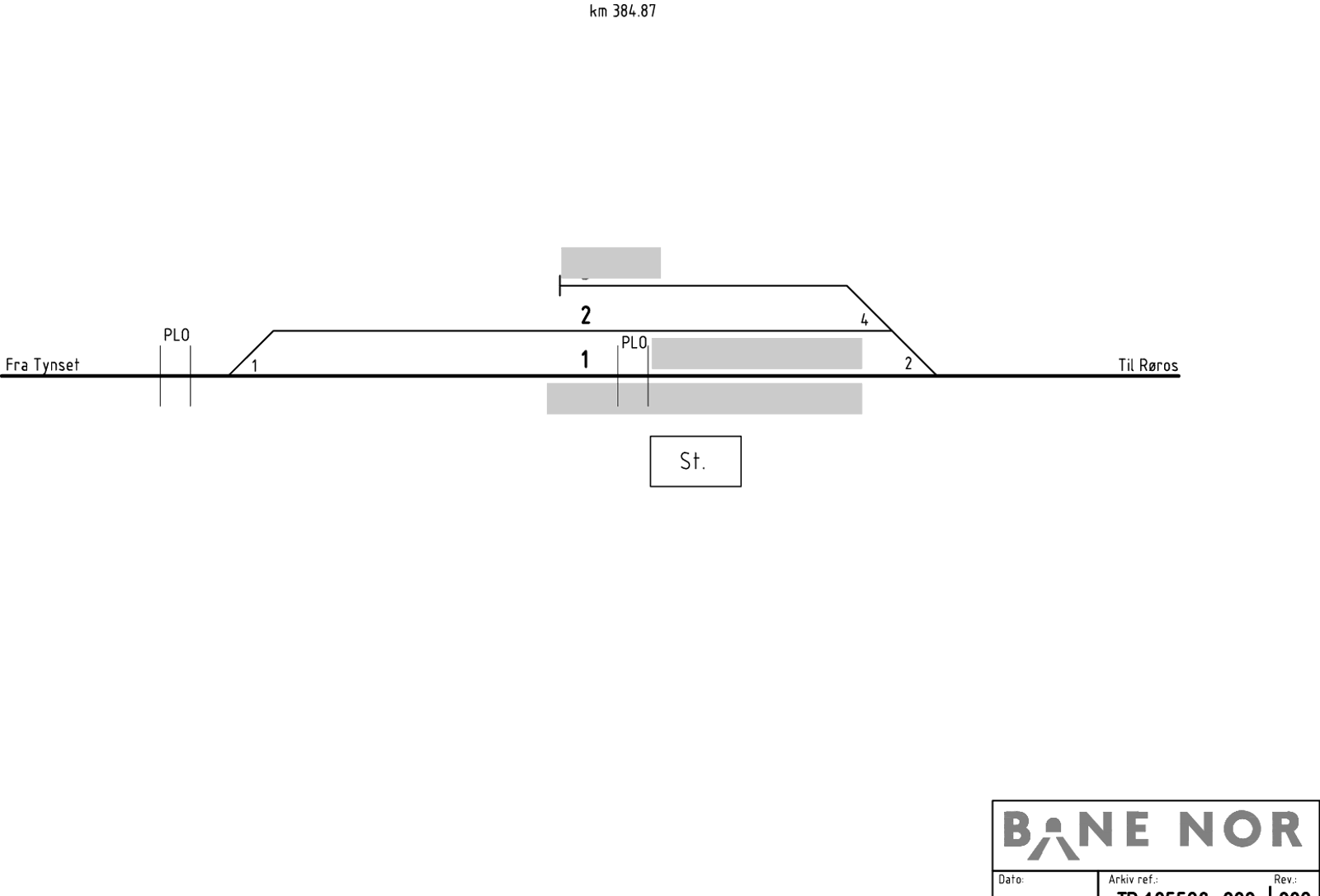 Track plan Os station