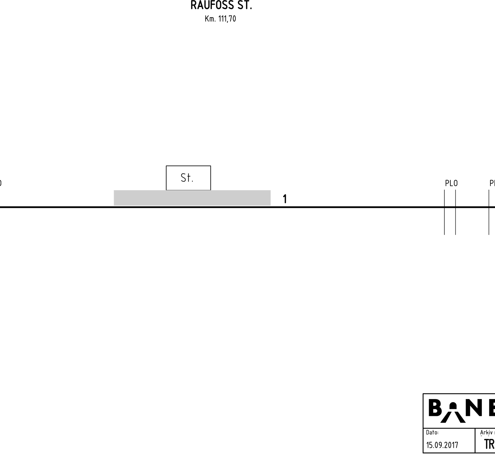 Track plan Raufoss station