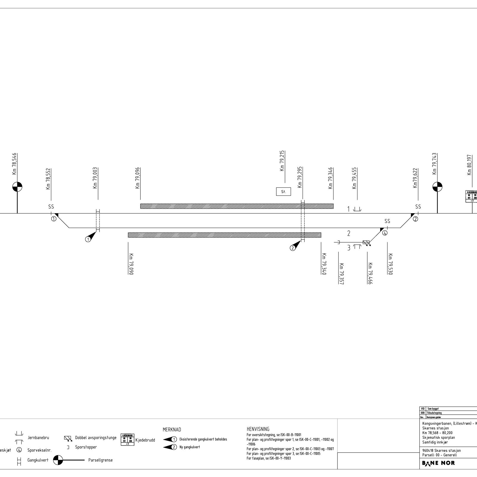 Track plan Skarnes station