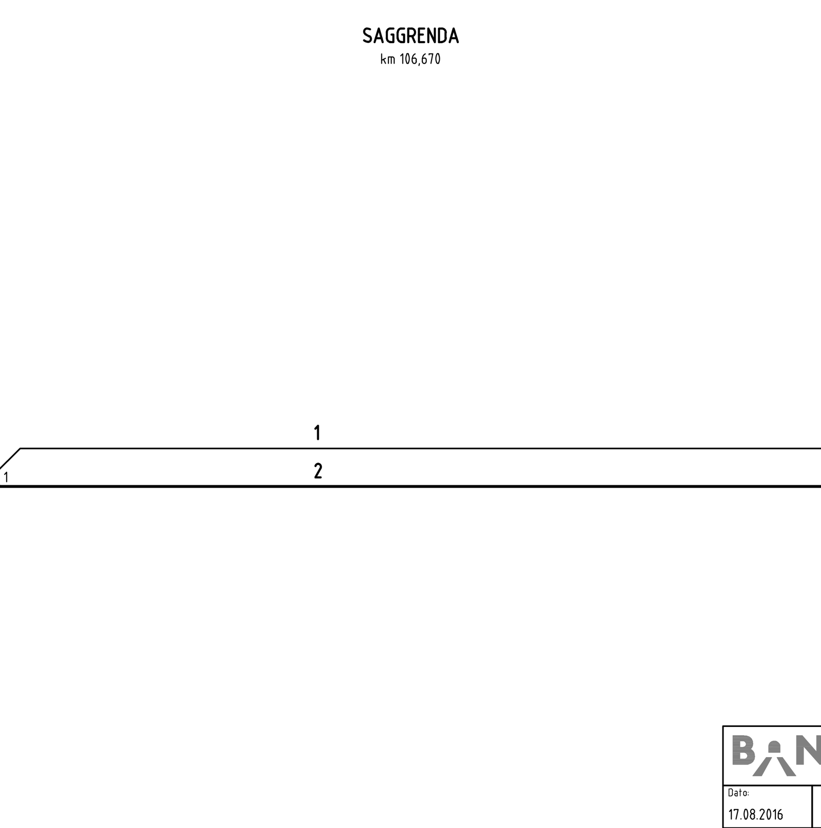 Track plan Saggrenda station