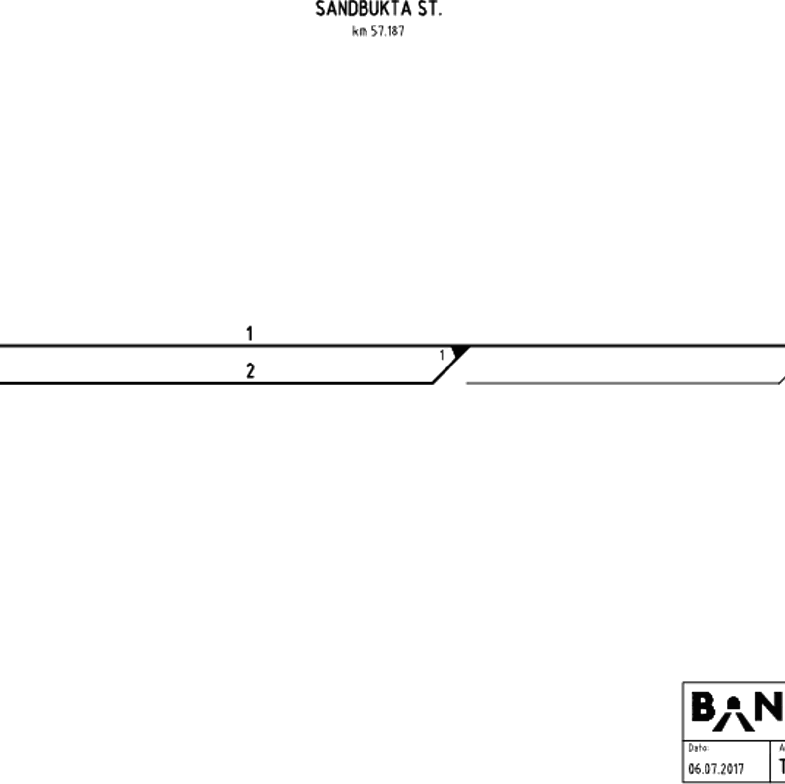 Track plan Sandbukta station