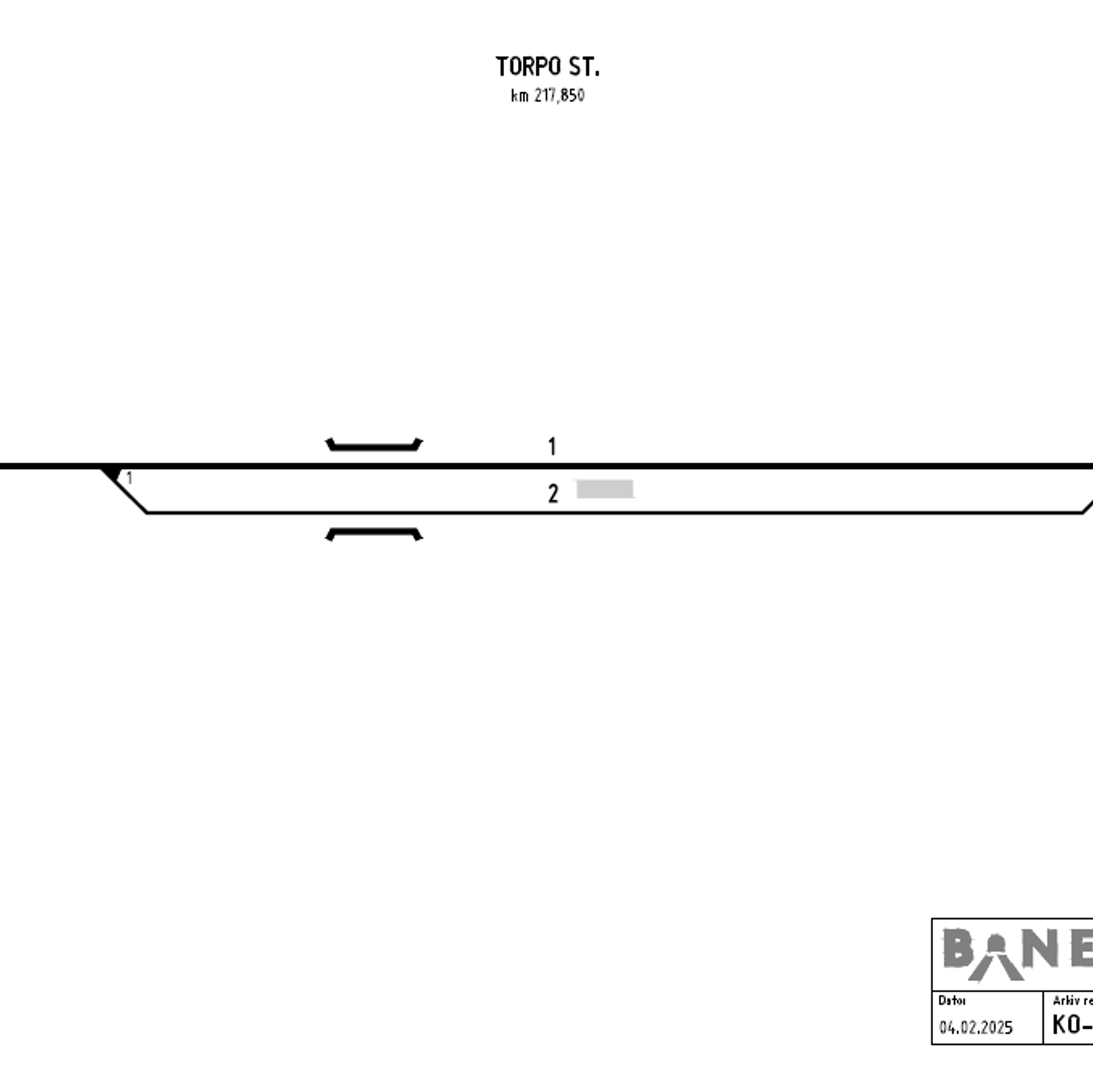 Track plan Torpo station